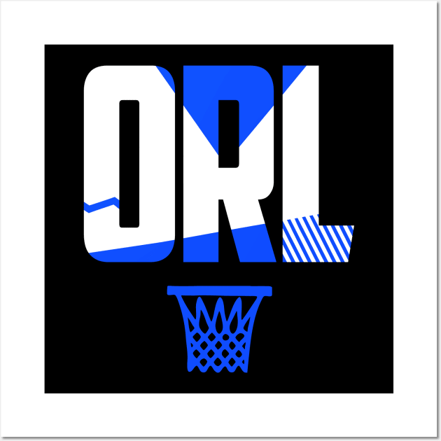 Throwback Orlando Basketball Art Wall Art by funandgames